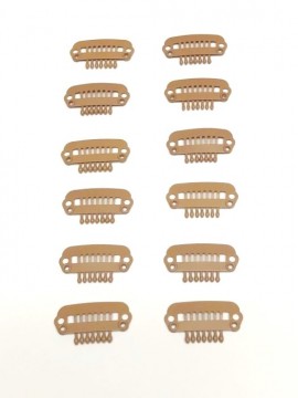 Set of 12 Wig Clips Small